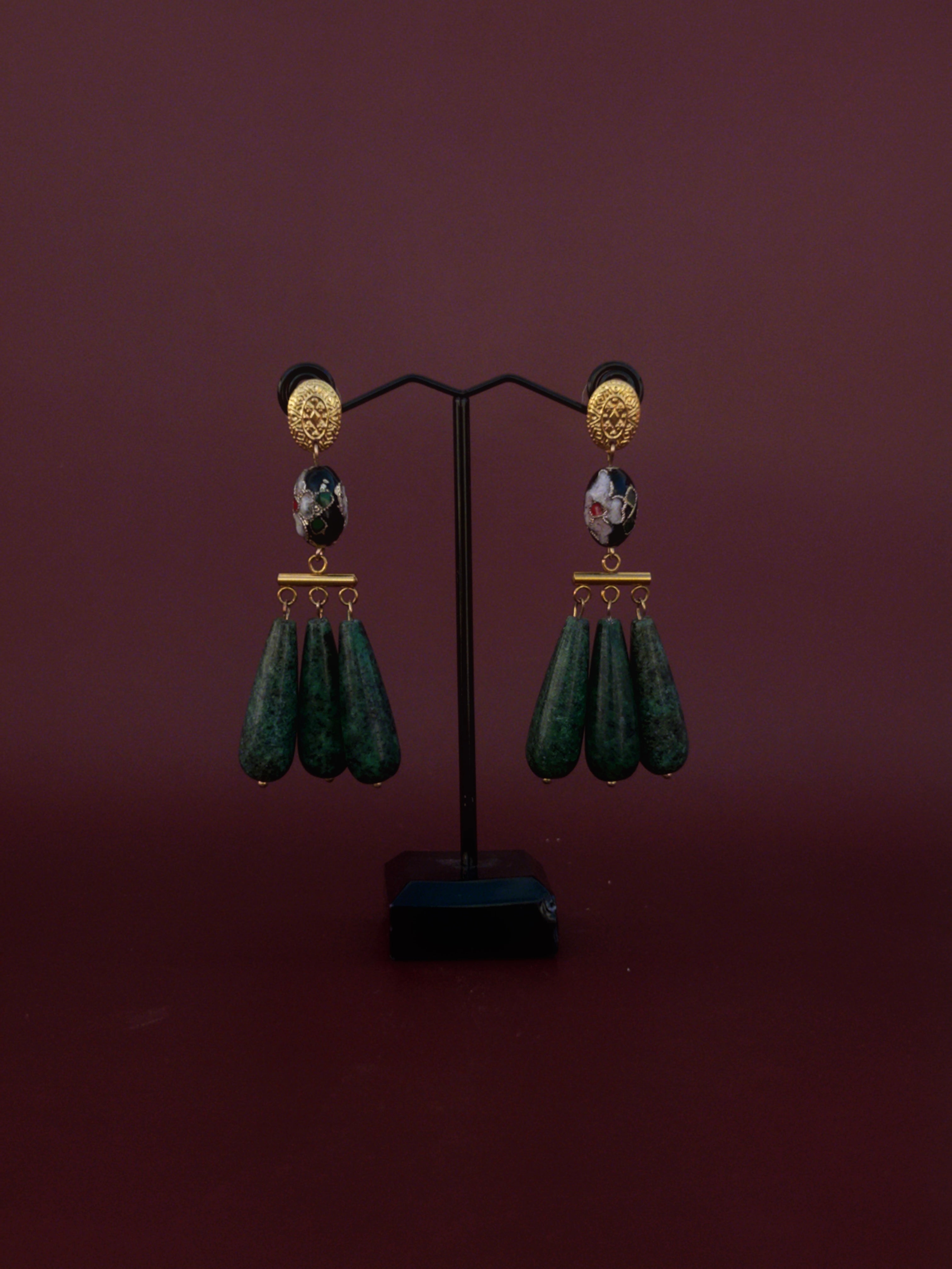 Pendientes Sicana Verde