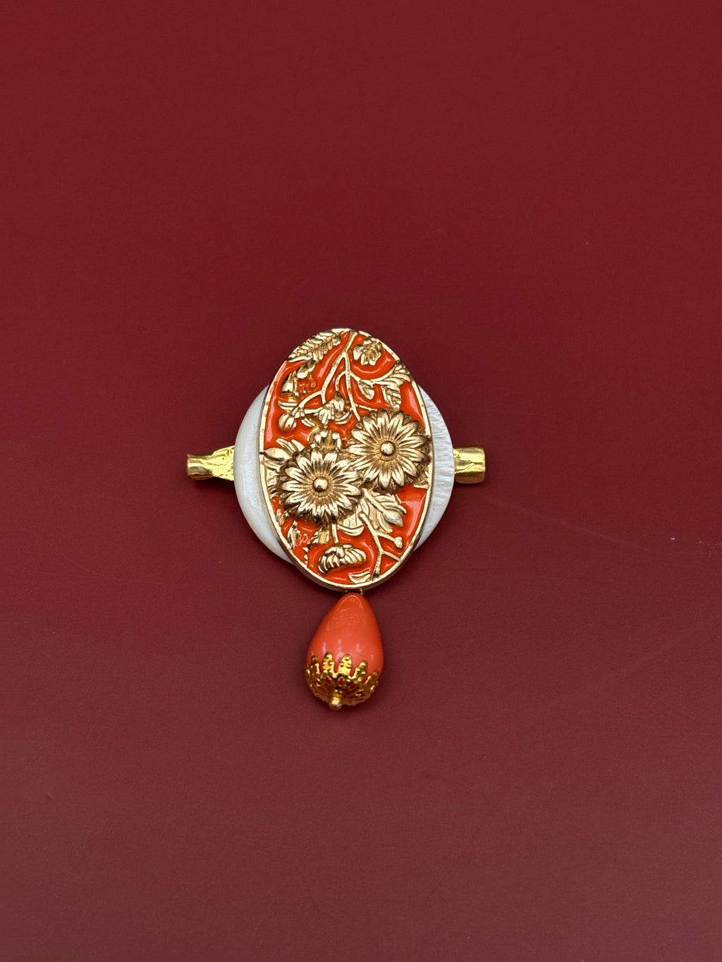 Broche Zaguán Naranja