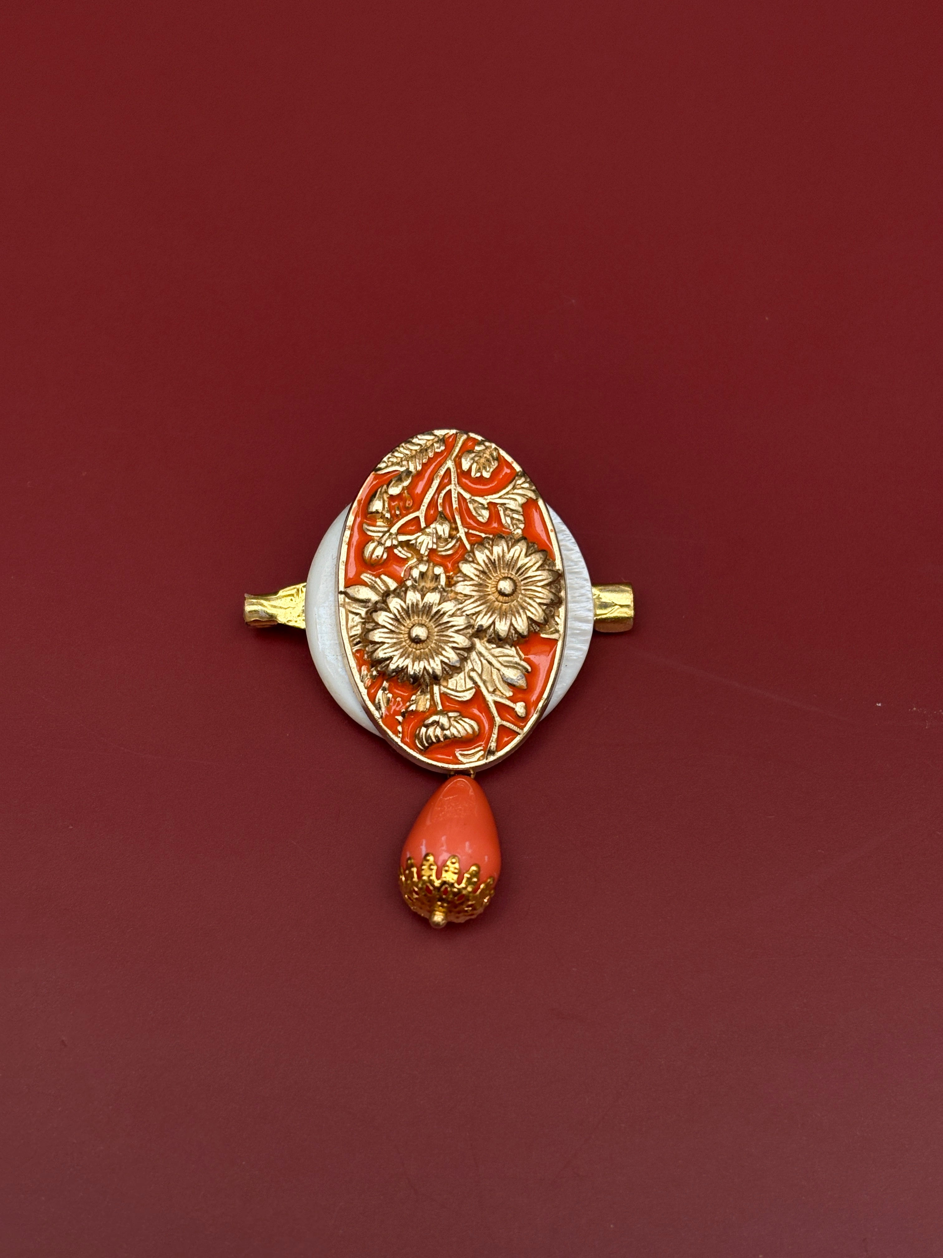 Broche Zaguán Naranja