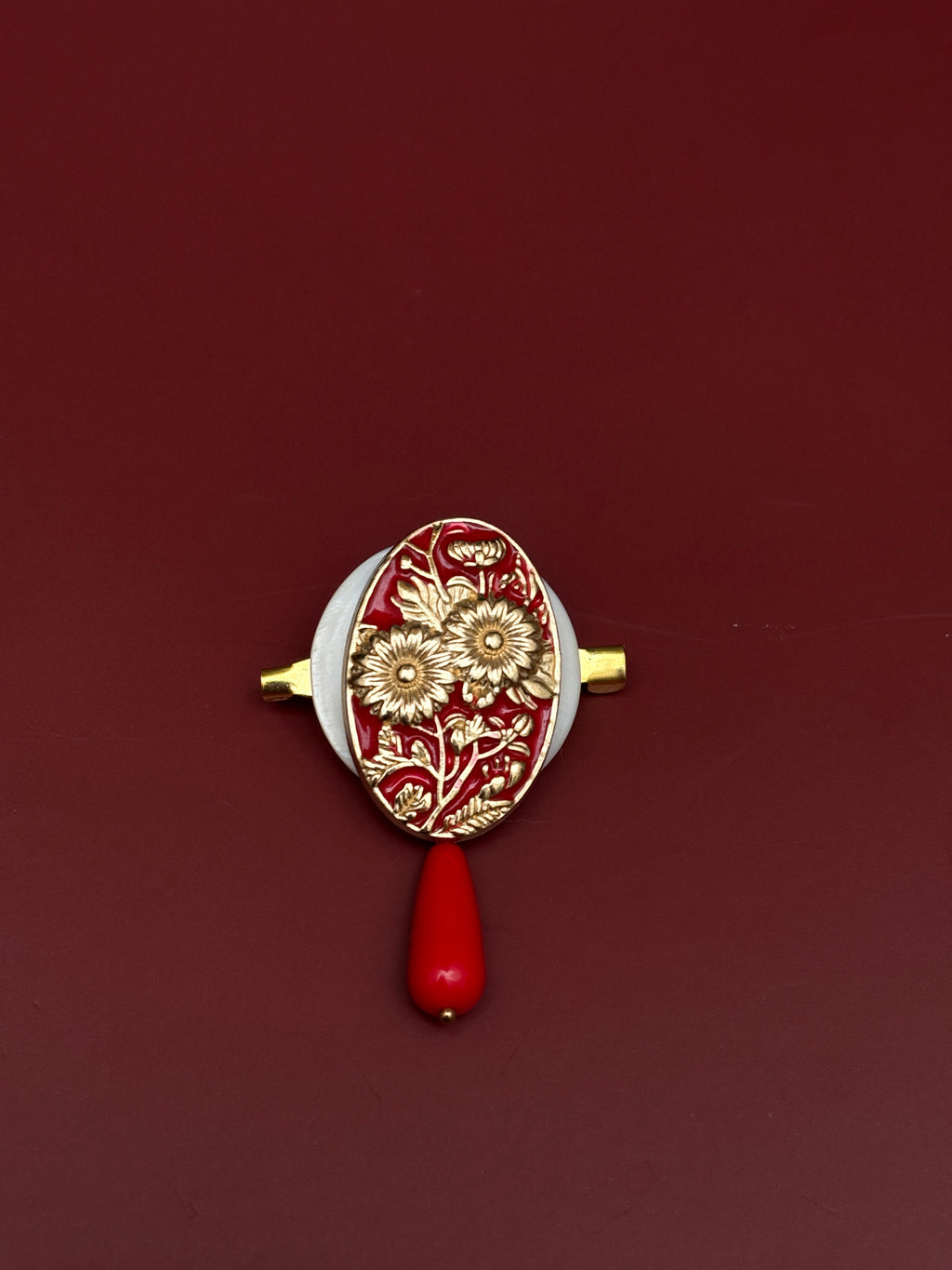 Broche Zaguán Rojo