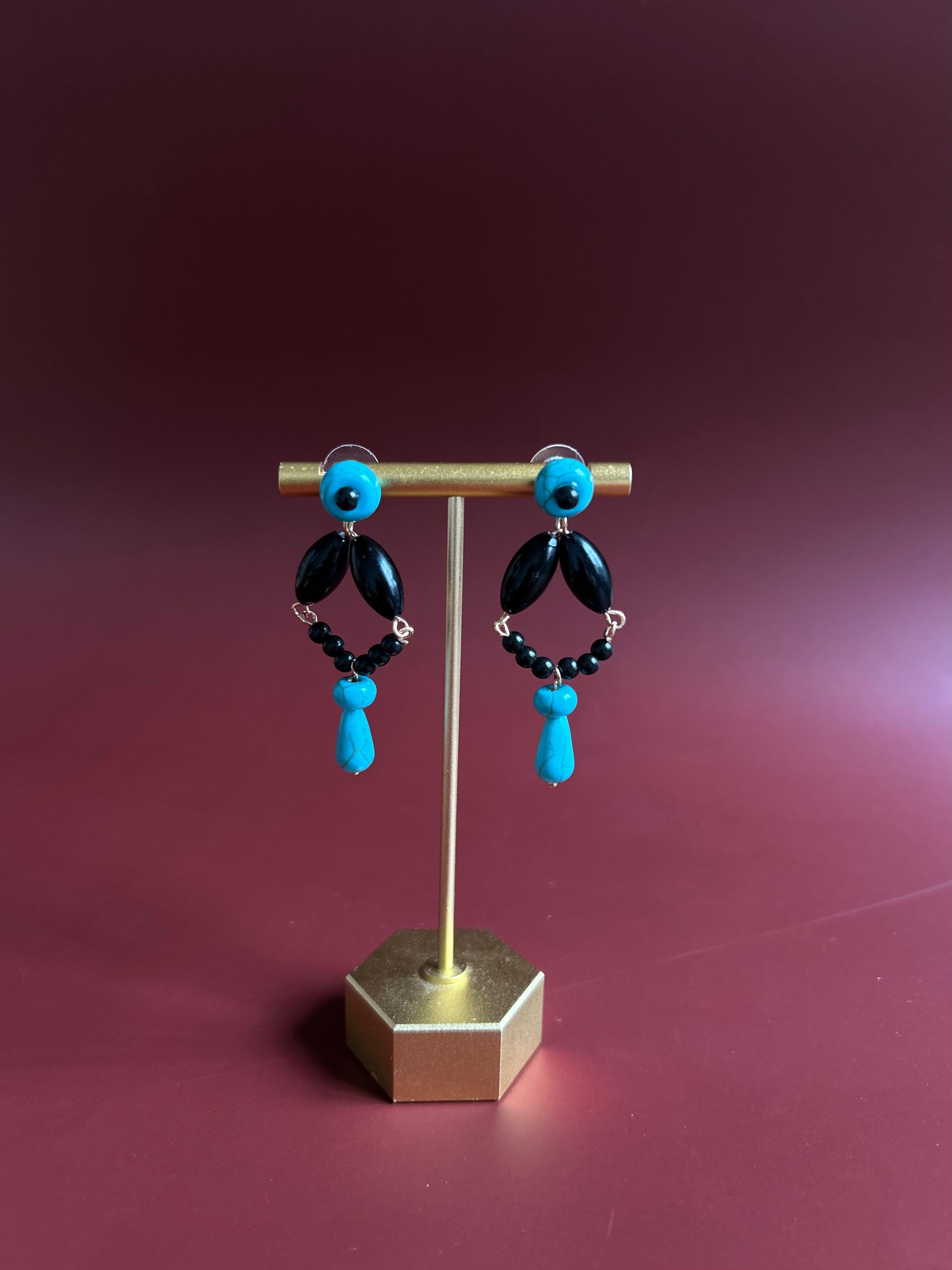 Pendientes Prendimiento Turquesa