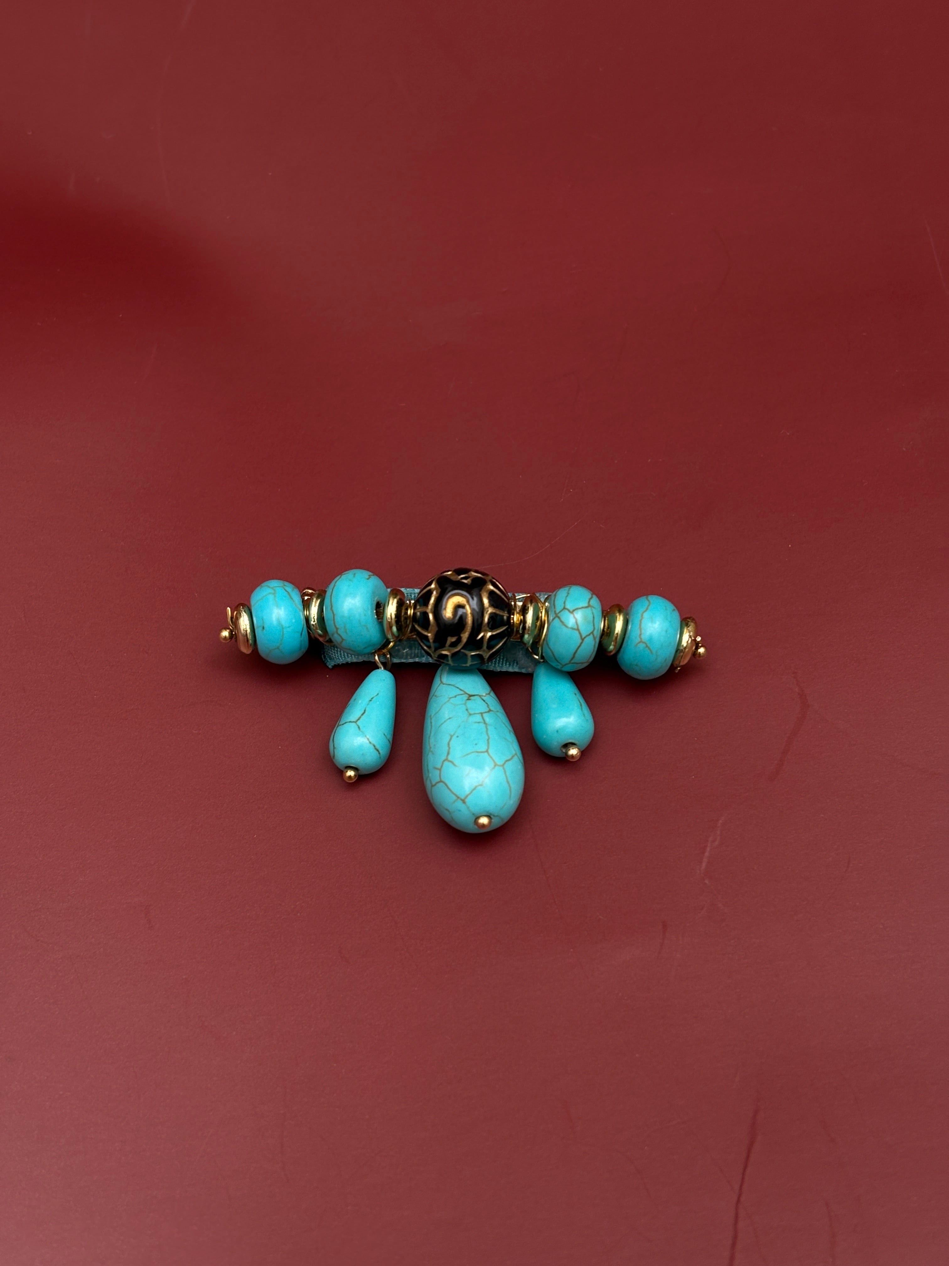 Broche Consuelo Turquesa