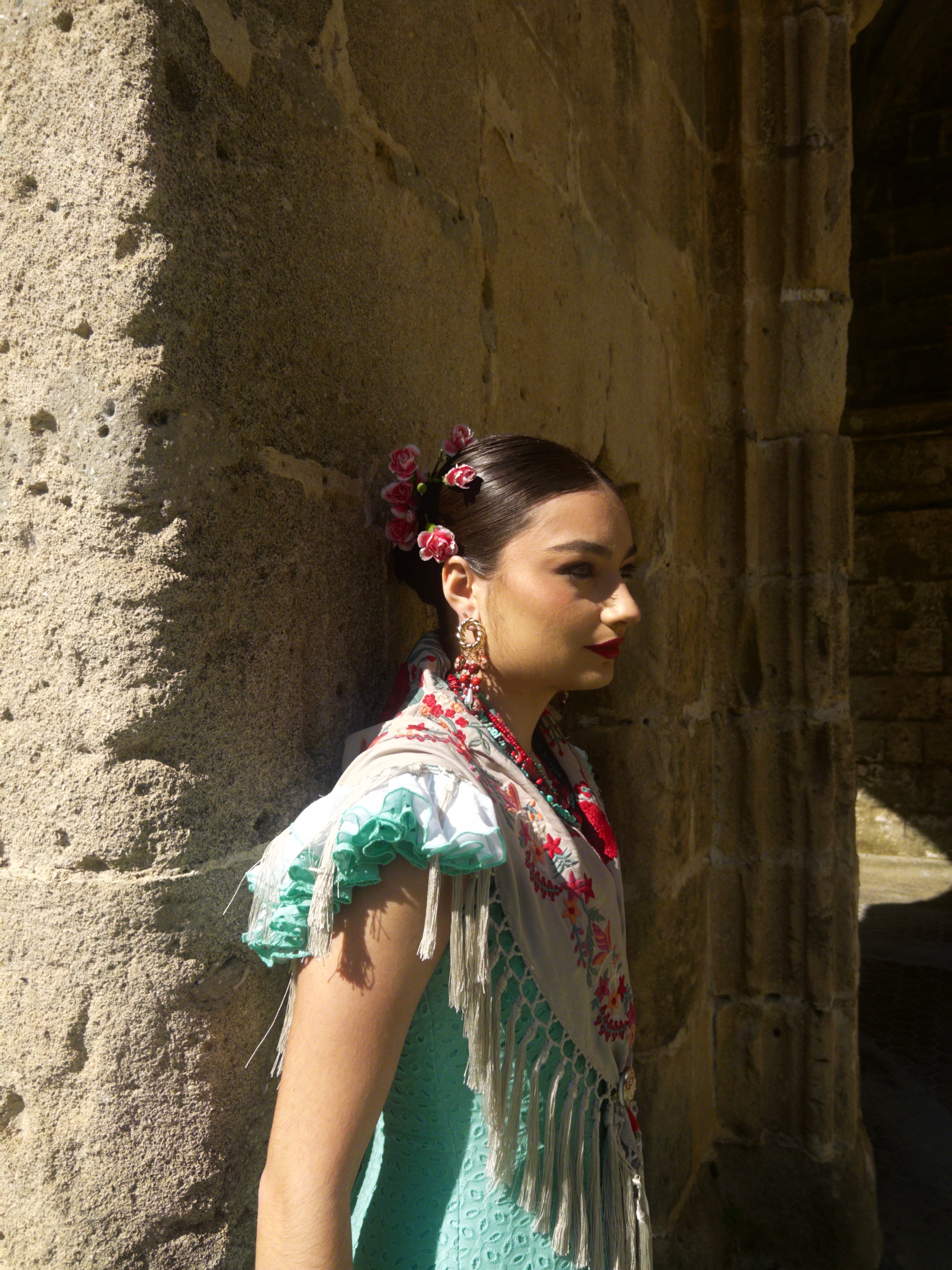 Pendientes Rosario Rojo