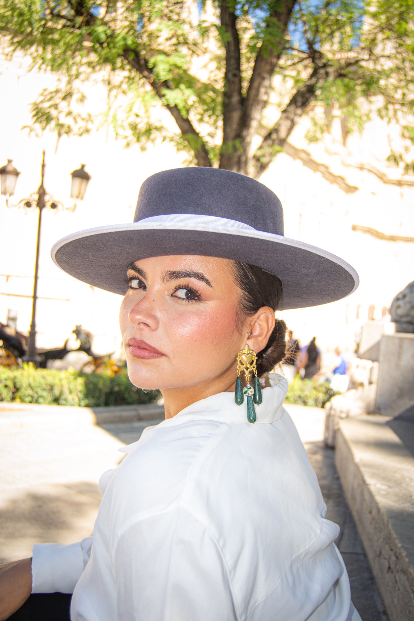 Pendientes Sagrado Corazón verdes