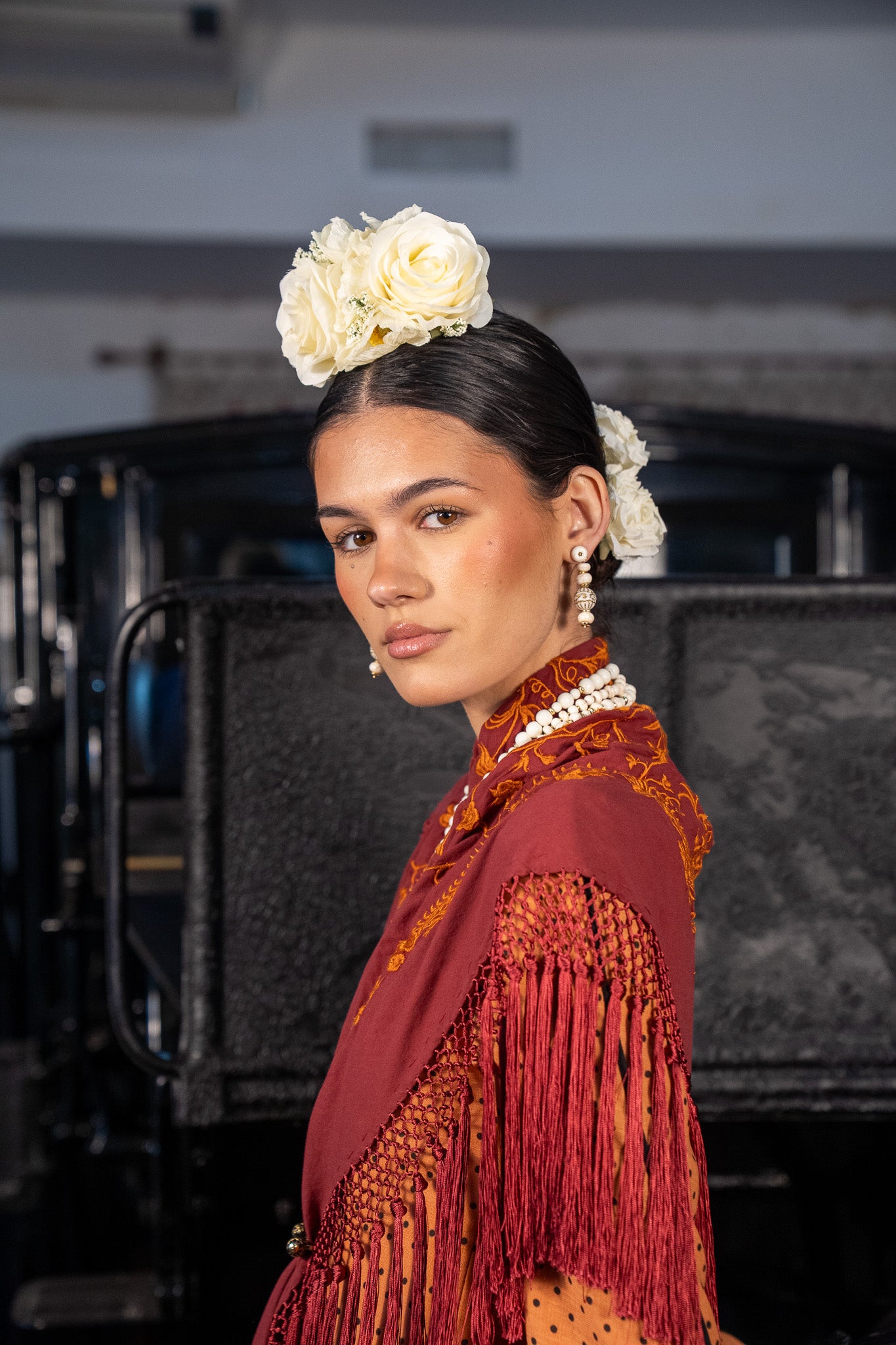 Pendientes Árabes Beige