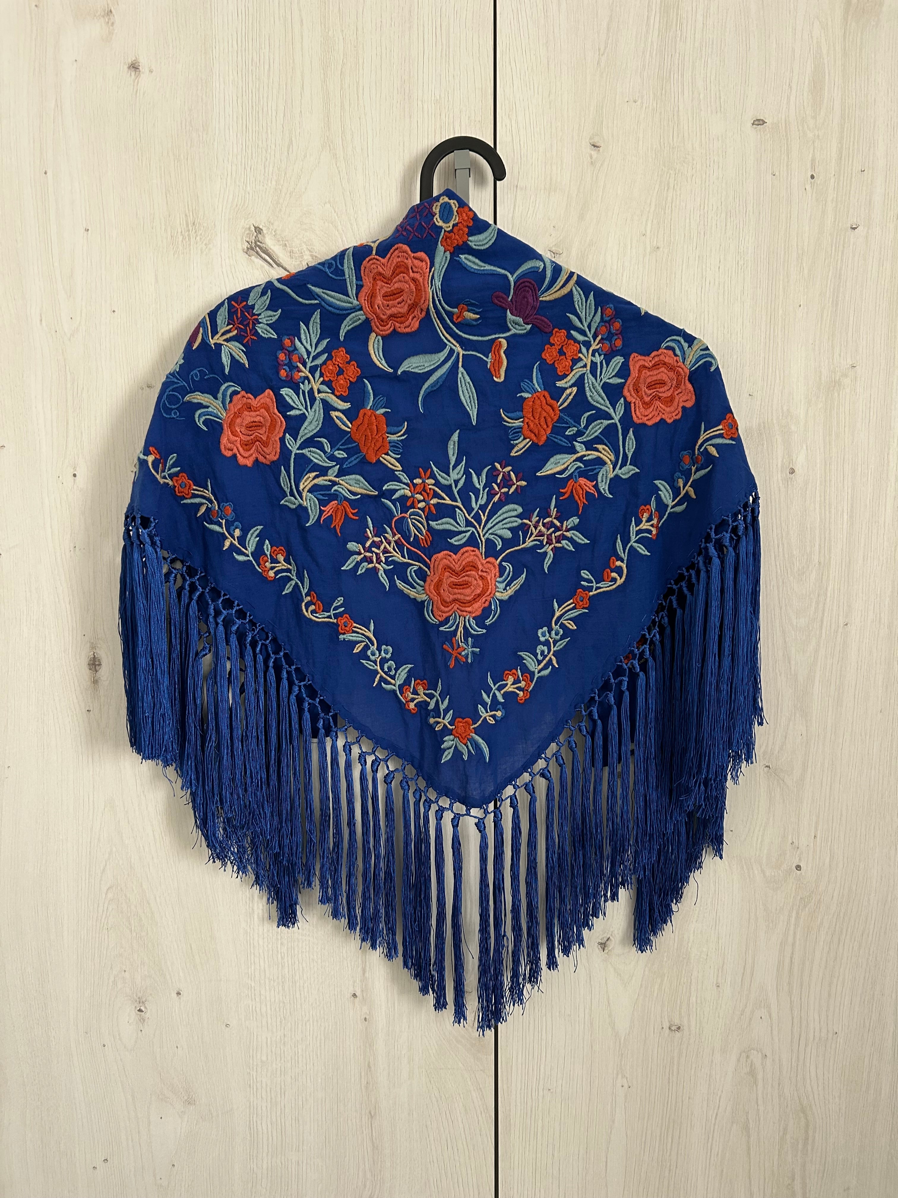 Mantoncillo Marga azul eléctrico