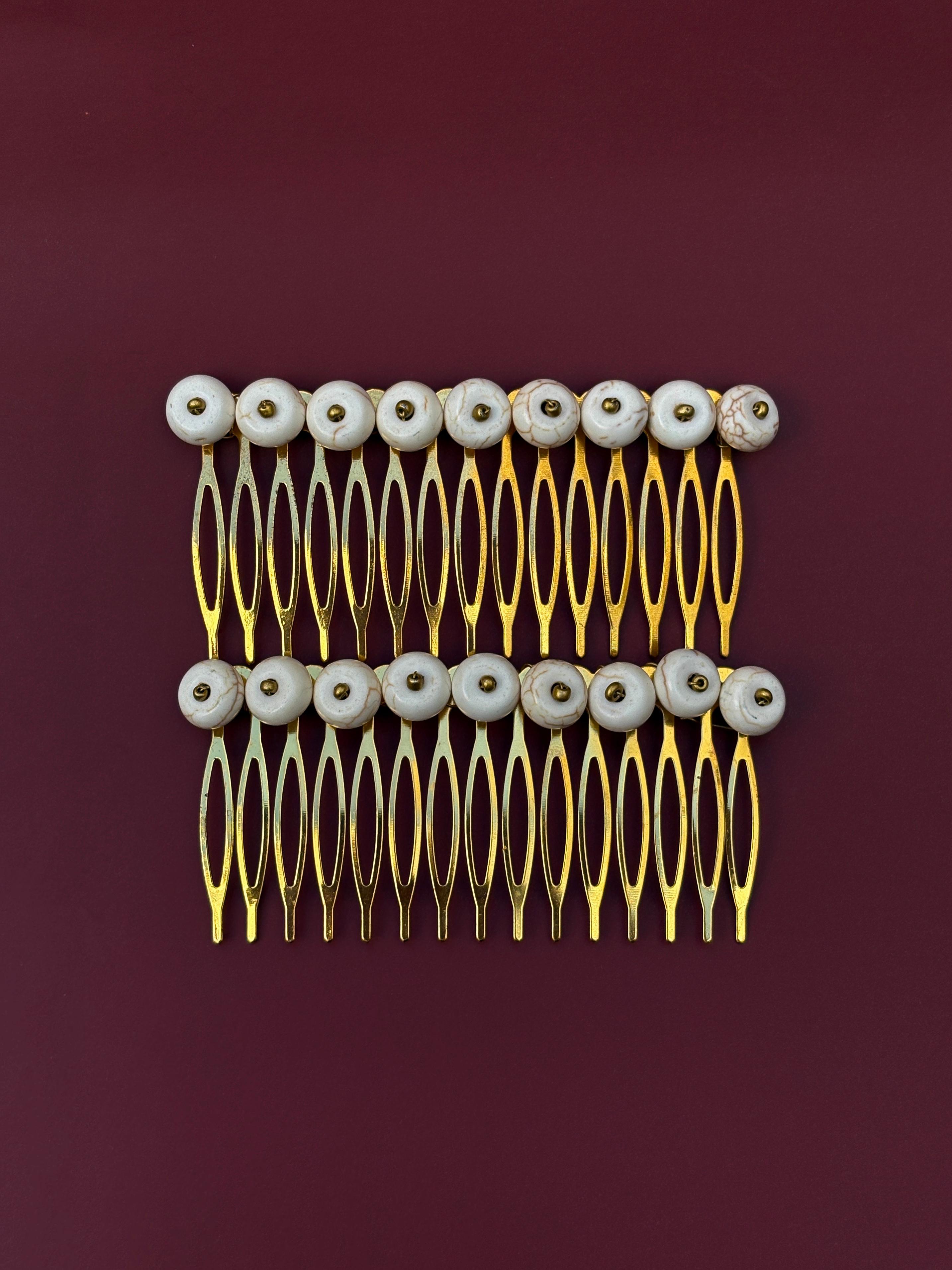 Peinecillo círculos hueso