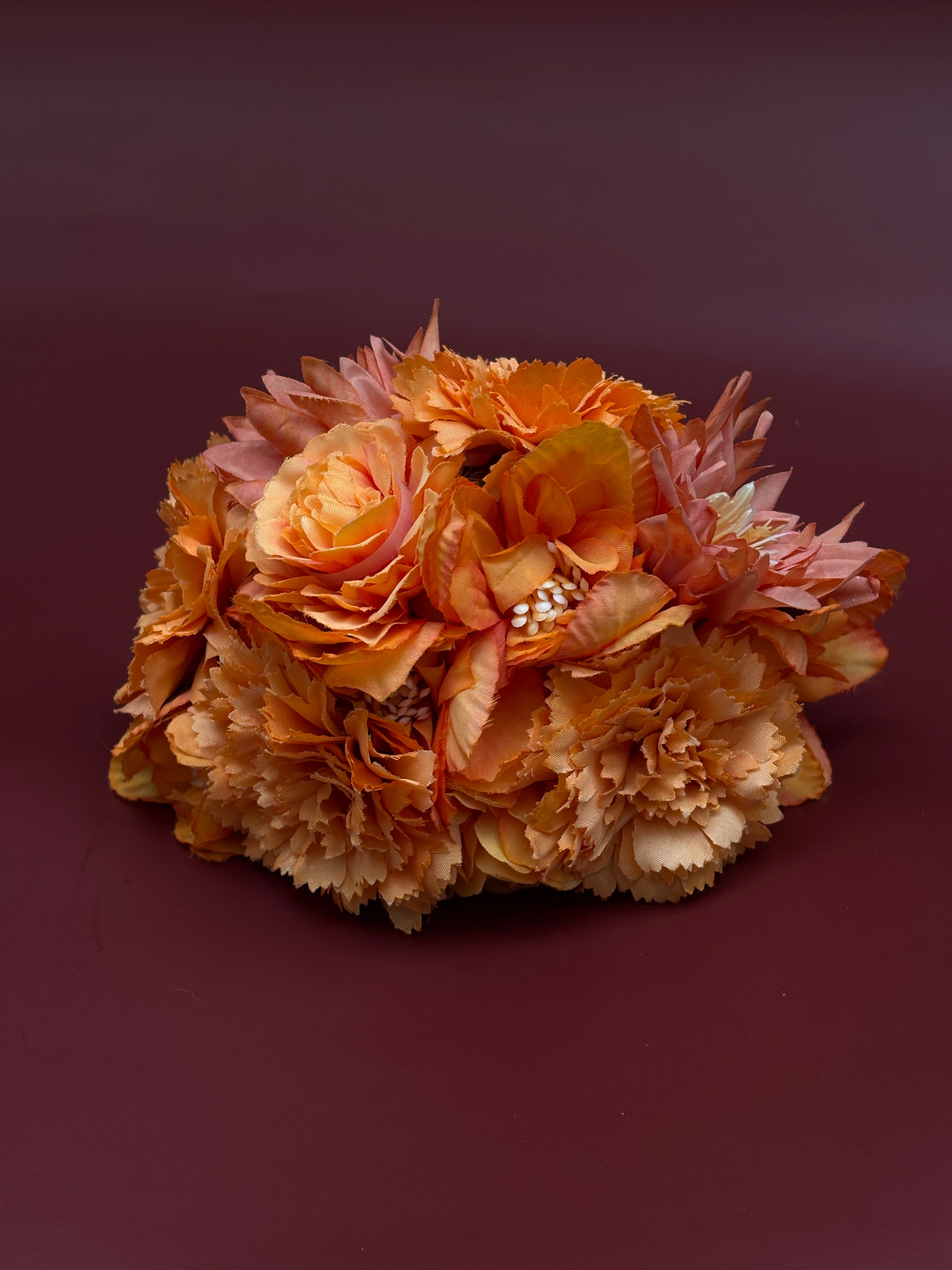 Ramillete monocolor naranja