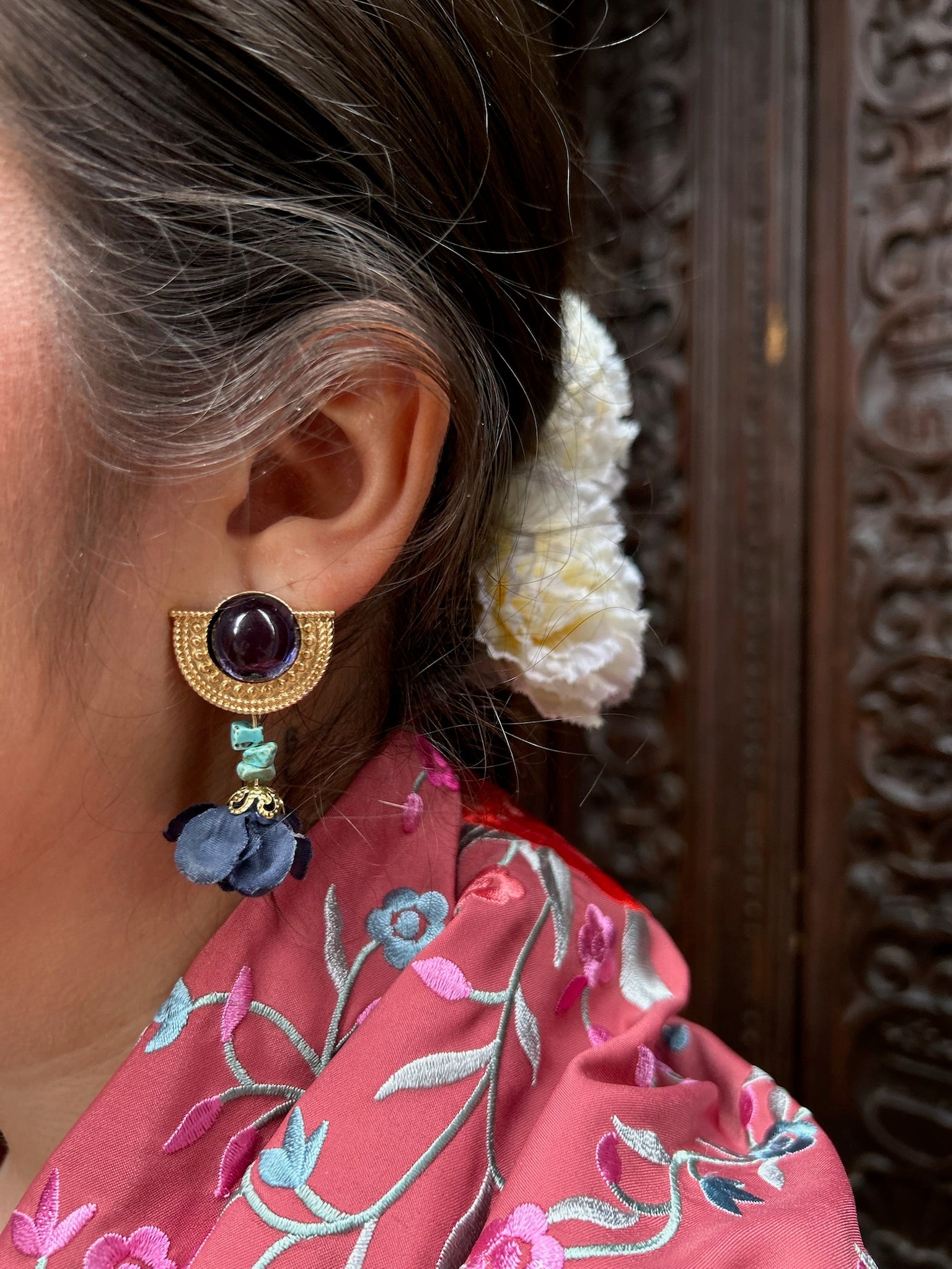 Pendientes Aguamarina