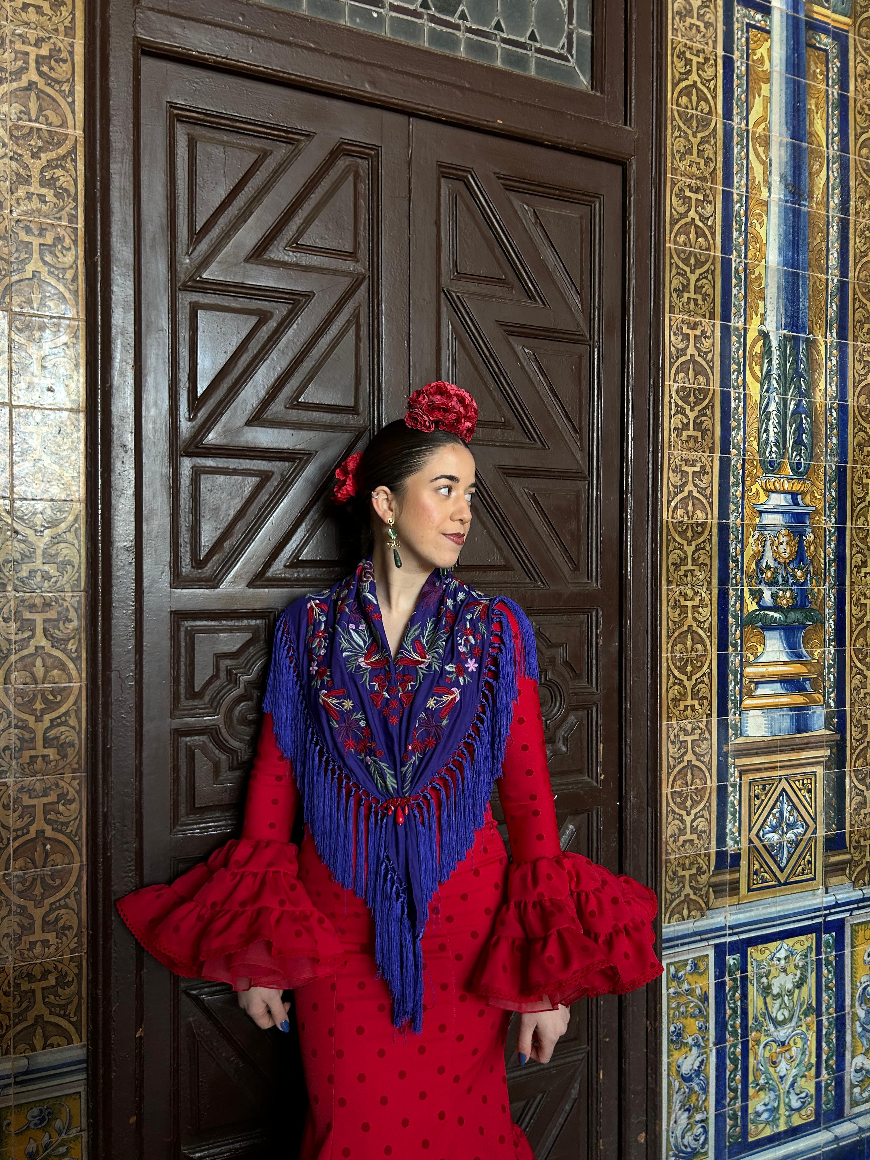 Mantoncillo Cristina morado